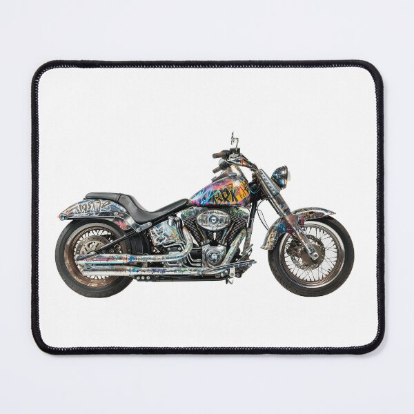 Item preview, Graffiti Motorcycle Original Studio Photography Graffiti Photo Urban Themed Artwork for Modern Home Bike Wall Hanging Art For Garage Grunge Influence designed and sold by 33wolvesdesigns.