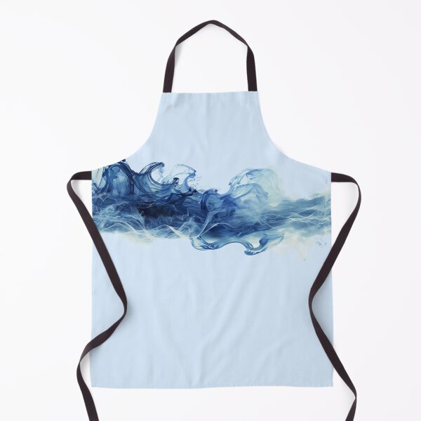 Item preview, abstract blue waves designed and sold by ZlodziejkaKiwi.