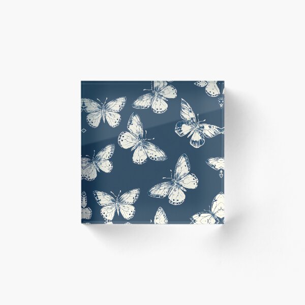 Item preview, Mariposas blancas serigrafiadas designed and sold by Alfredus.