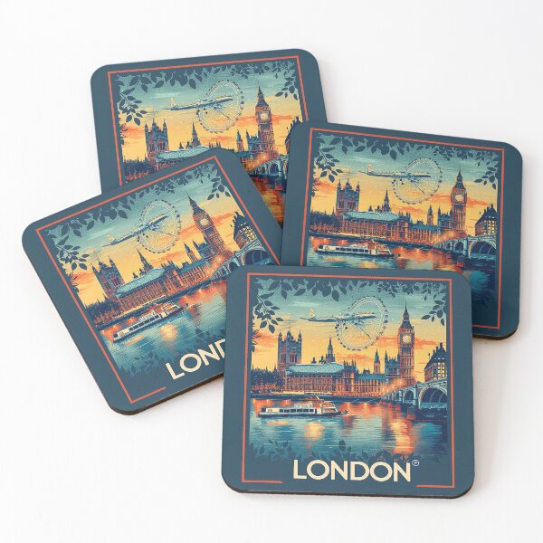 Item preview, Retro London  Illustration designed and sold by nomiraclehere.