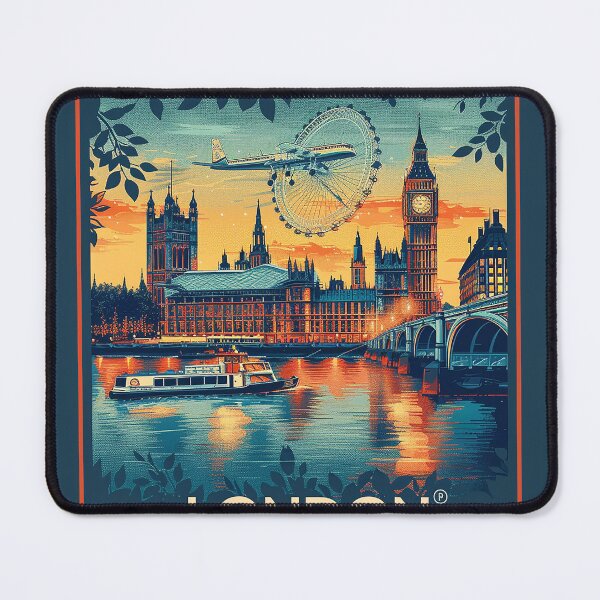 Item preview, Retro London  Illustration designed and sold by nomiraclehere.
