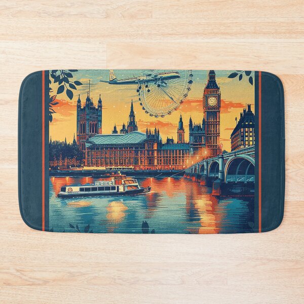 Item preview, Retro London  Illustration designed and sold by nomiraclehere.