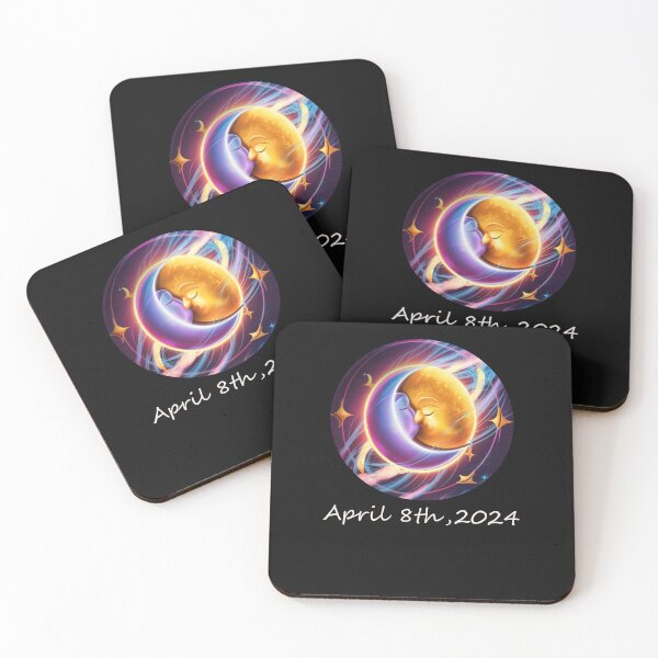 Item preview, Total Solar Eclipse Whimsical Solar Eclipse Dance Celestial Graphic Design April 8th 2024  designed and sold by tamdevo1.