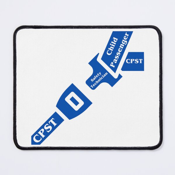 Item preview, CPST Child Passenger Safety Technician Design In Blue - Seat Belt Safety designed and sold by CPSTDesigns.