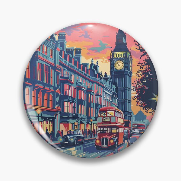 Item preview, Retro London  Illustration designed and sold by nomiraclehere.