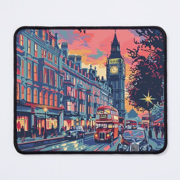 Item preview, Retro London Illustration designed and sold by nomiraclehere.