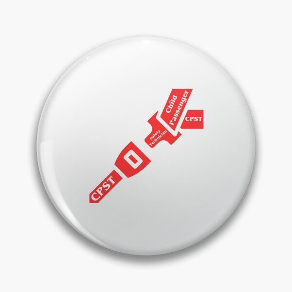 Item preview,  CPST Child Passenger Safety Technician Design In Red & White - Seat Belt Safety designed and sold by CPSTDesigns.