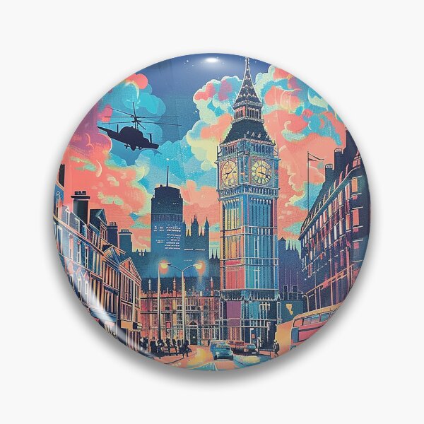 Item preview, Retro London  Illustration designed and sold by nomiraclehere.