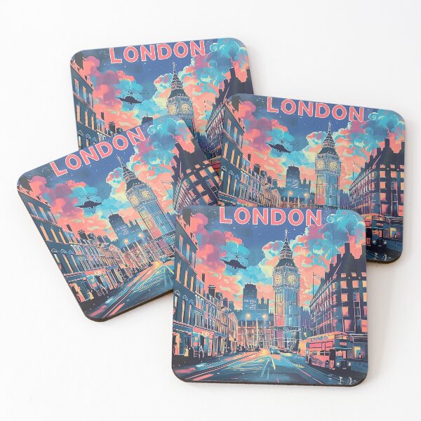 Item preview, Retro London  Illustration designed and sold by nomiraclehere.