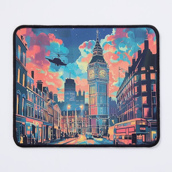 Item preview, Retro London Illustration designed and sold by nomiraclehere.