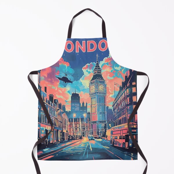 Item preview, Retro London Illustration designed and sold by nomiraclehere.