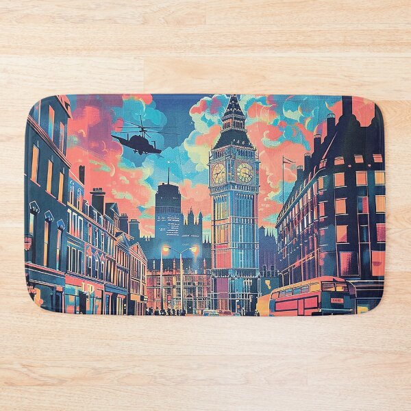 Item preview, Retro London  Illustration designed and sold by nomiraclehere.