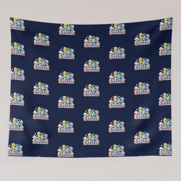 Item preview, Whimsical Easter: Vibrant Rabbits Rendering designed and sold by Ace Apparel  Attire.