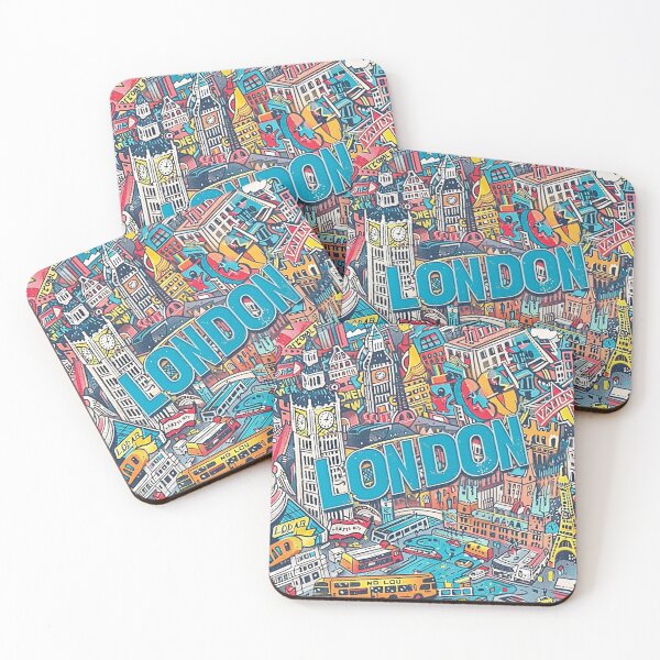 Item preview, Retro London  Illustration designed and sold by nomiraclehere.