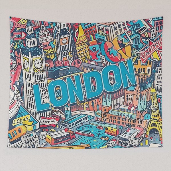 Item preview, Retro London  Illustration designed and sold by nomiraclehere.