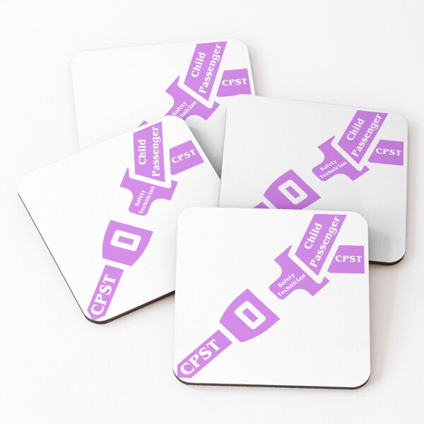 Item preview, CPST Child Passenger Safety Technician Design In Purple & White - Seat Belt Safety designed and sold by CPSTDesigns.