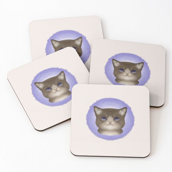 Item preview, Cat with Colorpoint fur and purple eyes. designed and sold by Illustra-Artium.