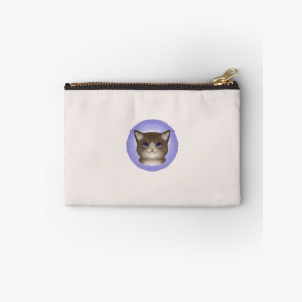 Item preview, Cat with Colorpoint fur and purple eyes. designed and sold by Illustra-Artium.