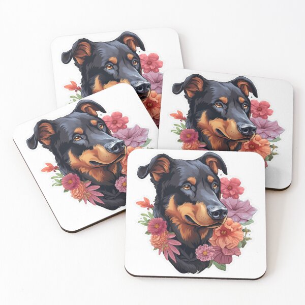Item preview, Cute Flower Beauceron Mom Dad Guardian Angel Best Friend Doggie Paw designed and sold by SMARTKIT  DESIGNAGENCY.