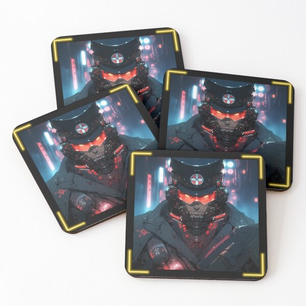 Item preview, Cyberpunk Policeman of Mega Tokyo designed and sold by Mecha Brave Studio.