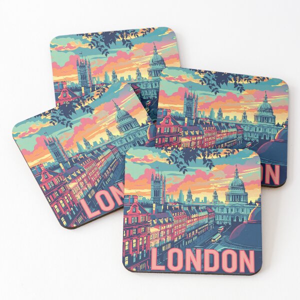 Item preview, Retro London  Illustration designed and sold by nomiraclehere.