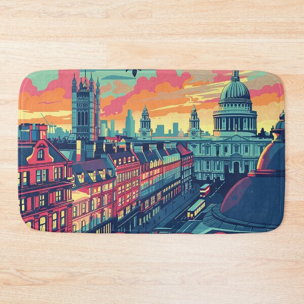 Item preview, Retro London  Illustration designed and sold by nomiraclehere.