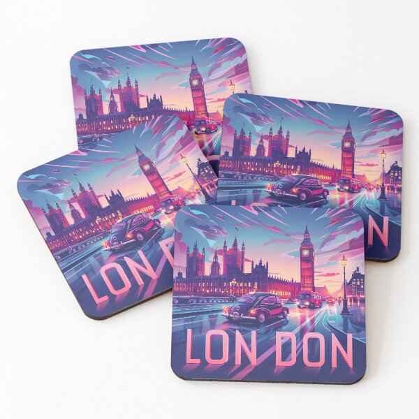 Item preview, Retro London  Illustration designed and sold by nomiraclehere.
