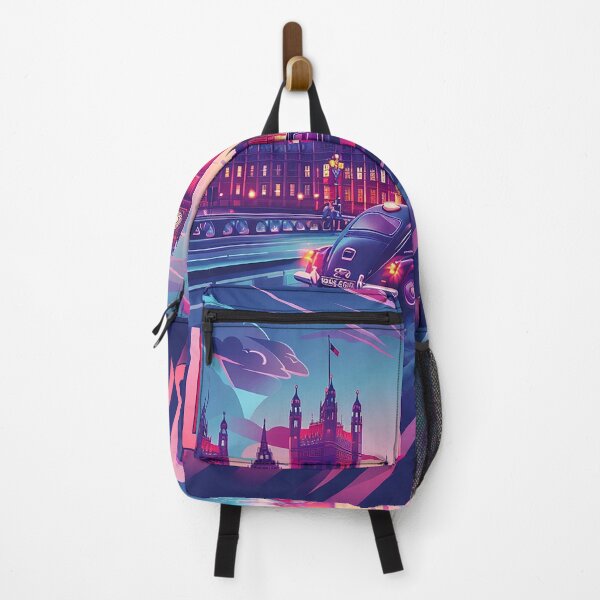 Item preview, Retro London Illustration designed and sold by nomiraclehere.