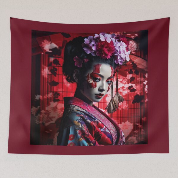 Item preview, Flirting Geisha designed and sold by BartHugoKnight.