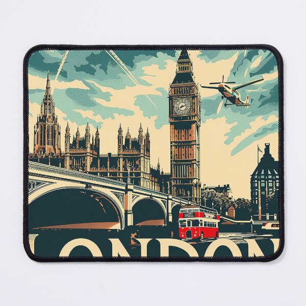 Item preview, Retro London Illustration designed and sold by nomiraclehere.