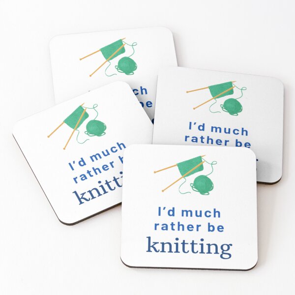Item preview, I'd Much Rather Be Knitting designed and sold by Clean-Man.