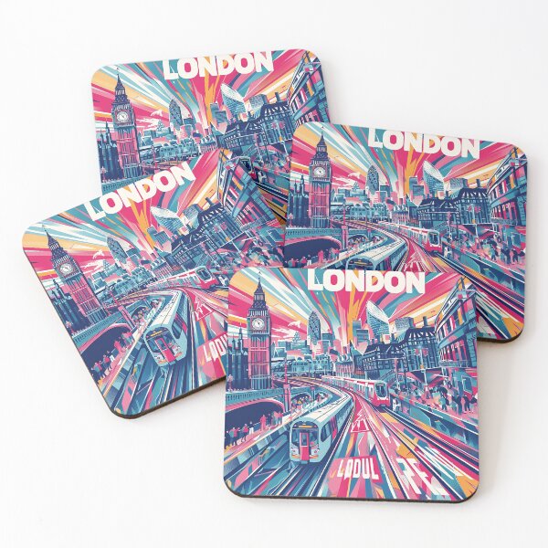 Item preview, Retro London  Illustration designed and sold by nomiraclehere.