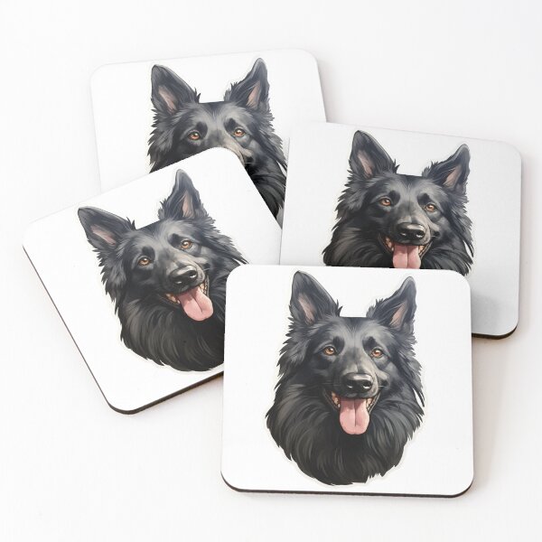 Item preview, Cute Belgian Shepherd Dog Groenendael Mom Dad Guardian Angel Best Friend Doggie Paw designed and sold by SMARTKIT  DESIGNAGENCY.