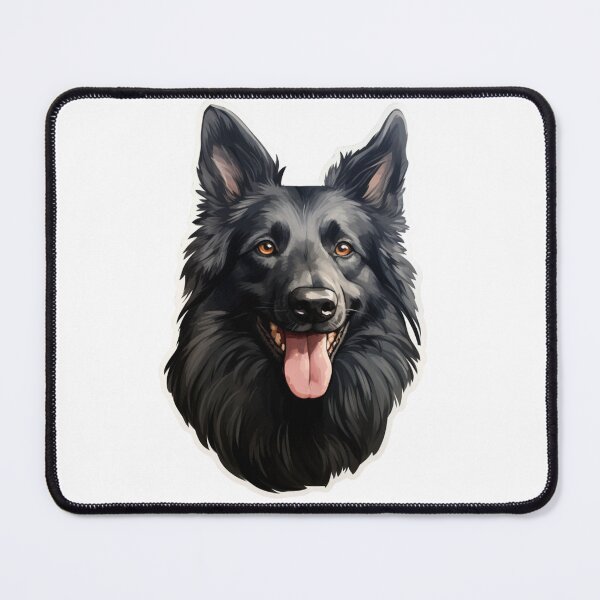 Item preview, Cute Belgian Shepherd Dog Groenendael Mom Dad Guardian Angel Best Friend Doggie Paw designed and sold by SMARTKIT DESIGNAGENCY.