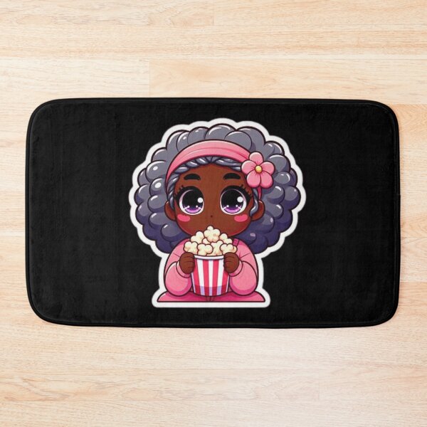 Item preview, Cute black girl with popcorn designed and sold by Culmika.