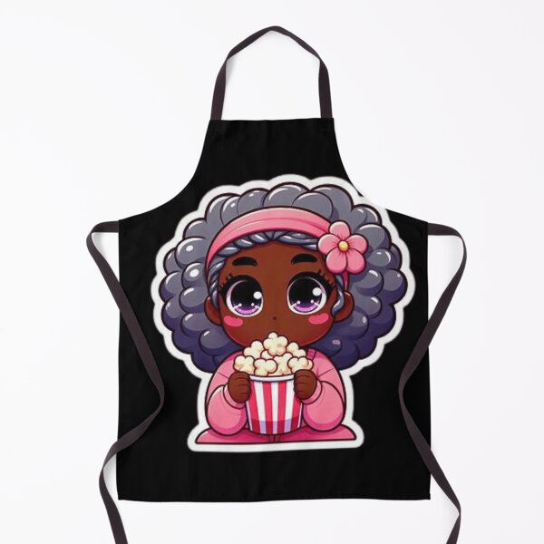 Item preview, Cute black girl with popcorn designed and sold by Culmika.