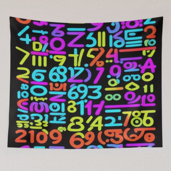 Item preview, Abstract Classic Vintage Numbers Art designed and sold by TheDarkWardrobe.