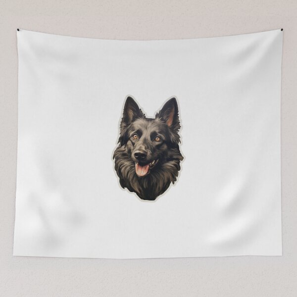 Item preview, Cute Belgian Shepherd Dog Groenendael Mom Dad Guardian Angel Best Friend Doggie Paw designed and sold by SMARTKIT  DESIGNAGENCY.