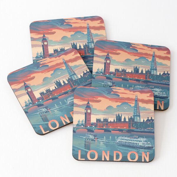 Item preview, Retro London  Illustration designed and sold by nomiraclehere.