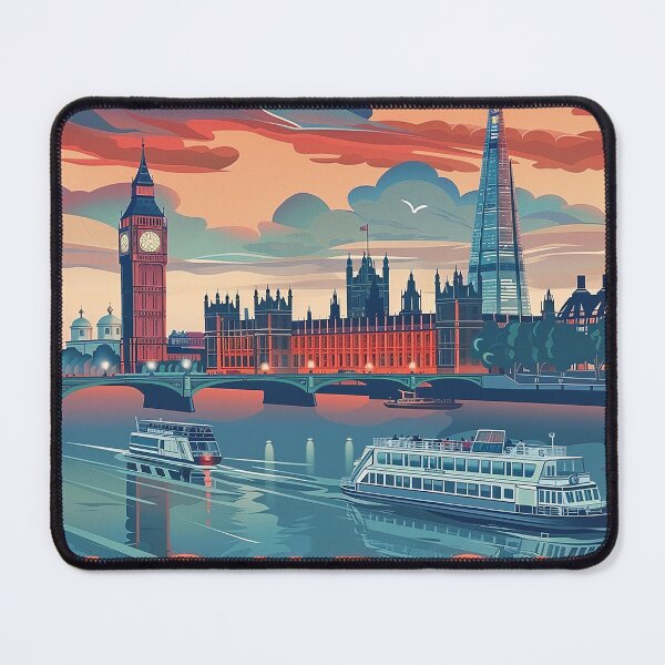 Item preview, Retro London Illustration designed and sold by nomiraclehere.