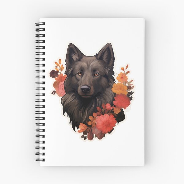 Item preview, Cute Flower Belgian Shepherd Dog Groenendael Mom Dad Guardian Angel Best Friend Doggie Paw designed and sold by SMARTKIT  DESIGNAGENCY.