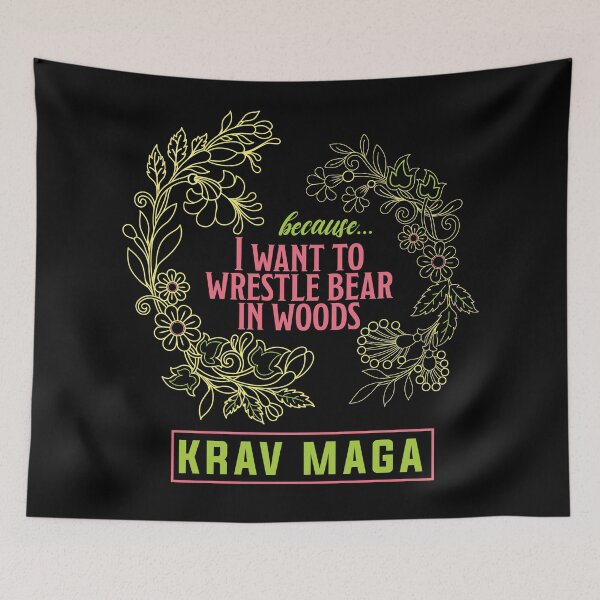 Item preview, Wrestle Bear in Woods - Krav Maga - COLOR designed and sold by printthisslogan.