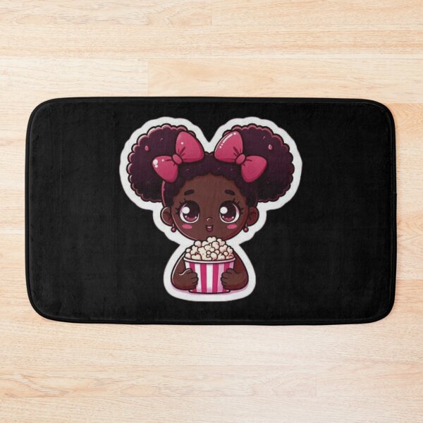 Item preview, Cute black girl with popcorn designed and sold by Culmika.