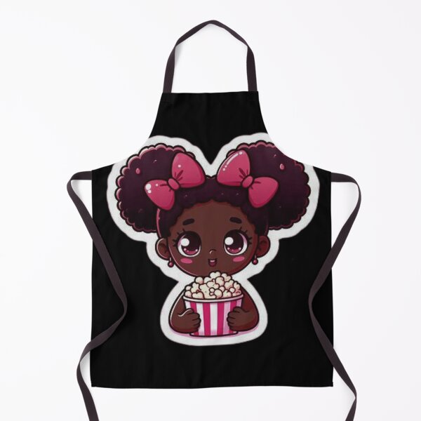 Item preview, Cute black girl with popcorn designed and sold by Culmika.