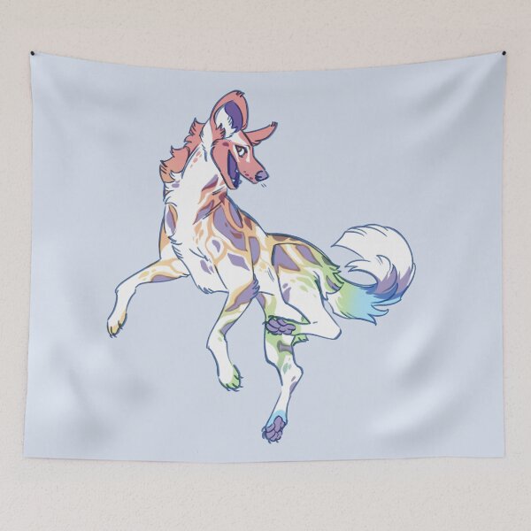 Item preview, Wild dog (rainbow) designed and sold by JingoDingo.