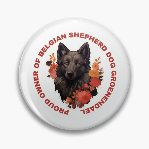 Item preview, Cute Flower Belgian Shepherd Dog Groenendael Mom Dad Guardian Angel Best Friend Doggie Paw designed and sold by SMARTKIT  DESIGNAGENCY.