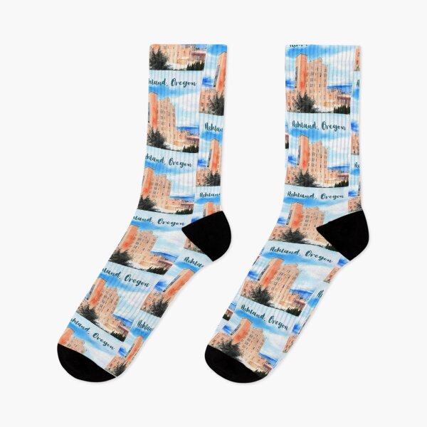 Item preview, Downtown Ashland Oregon In A Watercolor Painting Style Design designed and sold by OregonsOwn.