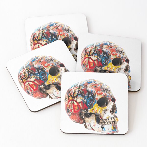 Item preview, Graffiti Skull Art Print- Urban Street Style designed and sold by 33wolvesdesigns.