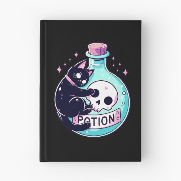 Item preview, Kawaii Black Cat, Death Potion designed and sold by TomFrontierArt.