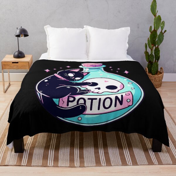 Item preview, Kawaii Black Cat, Death Potion designed and sold by TomFrontierArt.
